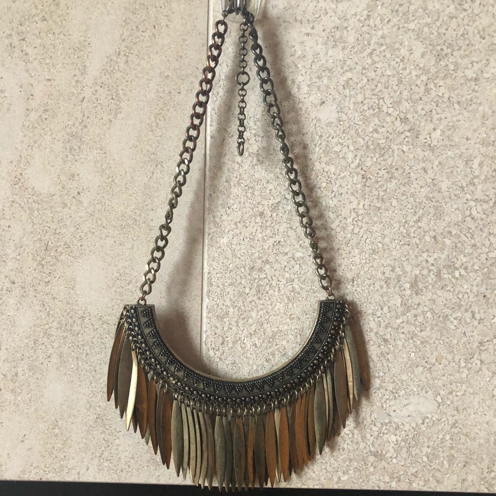 Urban Outfitters Statement Fringe Necklace